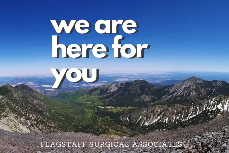 A letter to our patients - General Surgery, Urology & Ear, Nose & Throat Specialists Flagstaff